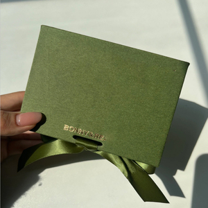 Caja de Regalo de Lujo Personalizada con Cinta <span class=keywords><strong>Verde</strong></span> para Cosméticos y Joyería, con su Logotipo Personalizado - Product Image 5