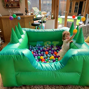 Nouveau design Piscine à balles gonflable blanche gonflable Soft Play Ocean Ball Pool avec souffleur d'<span class=keywords><strong>air</strong></span> - Product Image 1