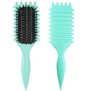 Produits populaires : Brosse démêlante et coiffante en paille de blé écologique pour le contrôle des frisottis et la définition des boucles - Product Image 2