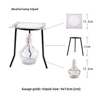 Lampe à alcool trépied de laboratoire chimique, consommables pour expériences de chauffage, instrument pédagogique, Chine