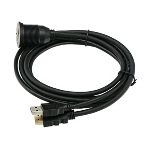 Câble d'extension USB 3.0 HDMI mâle à femelle pour voiture, étanche, pour panneaux de tableau de bord - Product Image 2