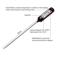 Thermomètre numérique pour viande, thermomètre alimentaire à lecture instantanée avec sonde en acier inoxydable pour cuisine, barbecue, grillades, lait et cuisson