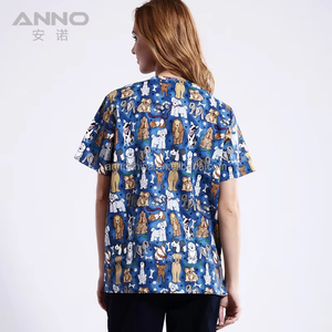 High Quality Hospital Medical Female Male Scrub <b>Sets</b> Medical <b>Doctor</b> Uniform Woven tshirt shirt shirts - Product Image 6