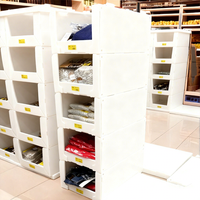 Conteneur pliable empilable pour entrepôt, bac de tri en plastique, écologique, léger, pour vêtements, caisse pliable