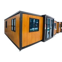 Maison conteneur extensible de style Pine, solution préfabriquée clé en main, étanche, pour camp de construction et d'exploitation minière