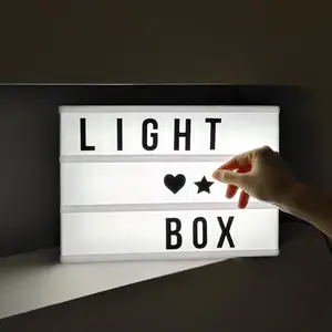 A4 A5 A6尺寸LED组合夜灯箱灯，用于圣诞节情人节装饰