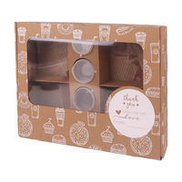 Boîte à nourriture pliable Printon pour la restauration rapide, crêpes, gaufres, plats à emporter, pâtisseries, collations, pique-niques, boîte d'emballage avec fenêtre pour enfants