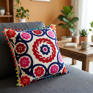 Meilleur prix housses de coussin de canapé brodées lavables jeté décoratif floral pour la maison salon avec fonction de dos confortable - Product Image 3