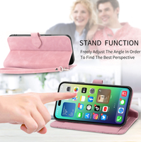 Étui de protection simple avec fermeture éclair pour iPhone 16 Pro Max, compatible avec les coques de téléphone iPhone 15, 16, 17, 14, 13, 12, 11