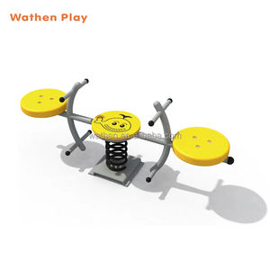 กระดานหกของเด็กพร้อมที่นั่งพลาสติกอุปกรณ์สนามเด็กเล่นกลางแจ้งสำหรับสวนสนุก - Product Image 4