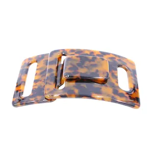 Fashion RetroTortoise Shell Wholesale Supplier Acetic Acid Coat Custom Belt Buckles