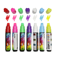 Marqueurs à craie effaçables pour fenêtres, pointe de 10 mm, multicolores, stylos de haute qualité pour le dessin sur verre