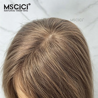 Perruque 13x4 HD transparente en cheveux vierges européens, lisses naturels, blond clair, 100% cheveux humains, 14-26 pouces