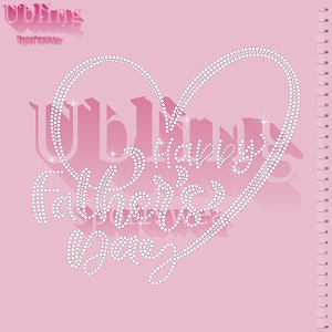 Mới Đến Rhinestone Sắt Trên Chuyển Thiết Kế Cha Ngày Rhinestone Decals Cho Quần Áo - Product Image 6