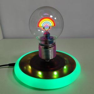 HCNT 16-Color Gradient <b>Light</b> Base Floating Romantic Rainbow <b>Light</b> Bulb Touch Control Automatic lifting Bulb <b>Light</b> Home Gifts - Product Image 5