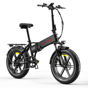 Entrepôt UE vélo électrique pliant montagne 20 pouces 4.0 fat‑tire suspension complète tout‑terrain pedelec 250W - Product Image 1
