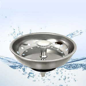 80mmキッチンシンクストッパードレンヘアキャッチャーシンクドライナーメッシュカバープレートドレーンバディシンクシンクストッパーウォッシュベイシンドレイン - Product Image 5