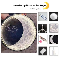 Lampes de lune DIY en plastique faites maison pour le dropshipping – Décoration personnalisée pour chambre à coucher et usage nocturne