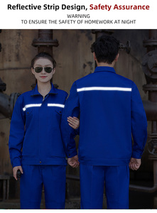 Acidproof chống tĩnh chống cháy FR công nhân lao động áo bảo hộ lao động đồng phục Coverall chống axit kiềm kháng làm việc Áo khoác - Product Image 3