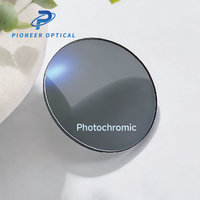 Lentilles optiques Pioneer 1.56 1.60 PGX Photochromiques Anti-lumière bleue Spin PhotoGray HMC Monofocales UV420 Courbe de base 2C 70/65mm