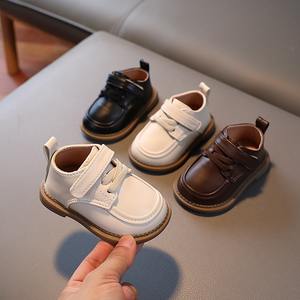 Nouvelles chaussures pour bébés automne 2025, chaussures en cuir à semelle souple pour enfants, chaussures de marche pour garçons en bas âge - Product Image 1