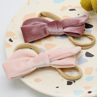 2020 nouveau Style En Gros Personnalisé Nouveau-Né Fille Bébé Cheveux Accessoires pinces à cheveux Bio Grand Arc Bandeaux En Vrac