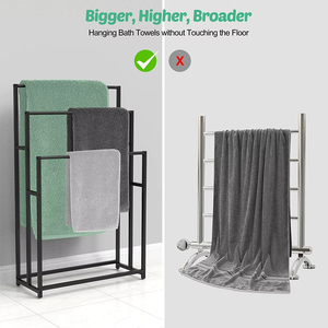 Porte-serviettes sur pied Porte-serviettes en <span class=keywords><strong>acier</strong></span> inoxydable <span class=keywords><strong>Support</strong></span> pour <span class=keywords><strong>barre</strong></span> de bain Porte-serviettes de bain compressé - Product Image 5
