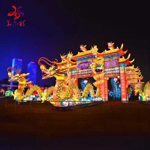 Decoración de Año Nuevo tradicional chino, faroles grandes para puerta de barco, dragón, Festival, exhibición, nuevo diseño, 2023