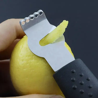 Roestvrijstalen Fruit Citroen Oranje Citrus Zester Rasp Grepen Peeling Tool Fruit Groente Schillers Mes Keukengereedschap Gadgets
