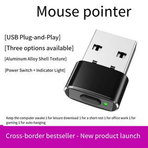 <span class=keywords><strong>Mouse</strong></span> Mover Jiggler Virtual <span class=keywords><strong>Mouse</strong></span> Anti Sleep Mouvement automatique du curseur Anti-Screen Lock Stabilisateur de mouvement de souris - Product Image 2