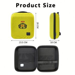 Zaino da viaggio pronto soccorso impermeabile per traumi emergenza custodia AED defibrillatore deposito di salvataggio medico reso resistente EVA poliestere - Product Image 3