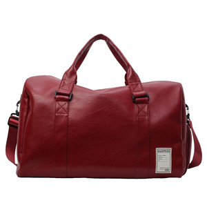 Trendy Unisex PU Leather Fashion Travel <b>Bag</b> Letter Waterproof Wear-Resistant Large Capacity Gym Business <b>Trip</b> Luggage Zipper - Product Image 3