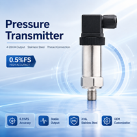 OEM High Accuracy 0.1%FS Pressure Transducer 316L Stainless Steel 4-20mA Output Sensor