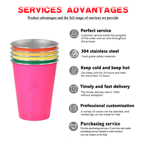 Mug de voyage en acier inoxydable 304 à paroi simple, 350 ml et 500 ml, incassable, sans BPA, isolation thermique, pour bar, fête, logo personnalisé - Product Image 3