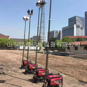 Torre de Luz Móvil Km-5700, 14000 Lm, LED, Alimentación CA, Iluminación para Construcción en Exteriores - Product Image 2