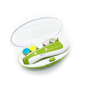 Juego de cortaúñas eléctrico seguro para el cuidado de las <span class=keywords><strong>uñas</strong></span> de bajo ruido para bebés, juego de <span class=keywords><strong>lima</strong></span> de <span class=keywords><strong>uñas</strong></span> para bebés con luz LED - Product Image 5