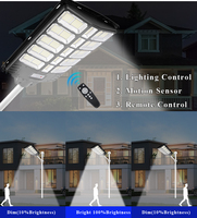 Lampe Solaire Hofoled 1000W 2000W 3000W Tout-en-un Intégrée Étanche du Crépuscule à l'Aube, Éclairage Public Solaire Extérieur pour Parking