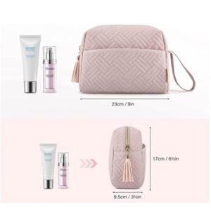 Bolsa de aseo de fábrica BSCI, bolsa de maquillaje, bolsa de viaje, impermeable, de nailon, de alta capacidad. - Product Image 2
