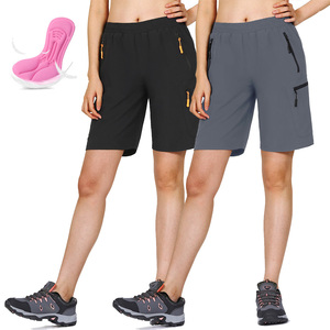 <span class=keywords><strong>Pantaloncini</strong></span> imbottiti <span class=keywords><strong>MTB</strong></span> da donna Shorts traspiranti ad asciugatura rapida con cerniera Cargo Shorts da donna - Product Image 1