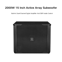 Haut-parleur actif extérieur audio professionnel actionné de Subwoofer de 15 pouces avec le système de caisse de résonance de DSP DJ