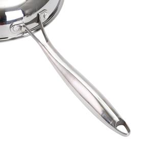 코팅 없음 트리플 스테인레스 스틸 프라이 팬 망치 패턴 8/10/12 인치 요리 팬 20/24/28cm 티타늄 프라이팬 금속 재료 - Product Image 4