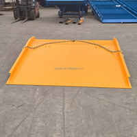 Rampe de quai pour conteneurs, rampe de chargement mobile robuste pour chariot élévateur, déchargement de camions