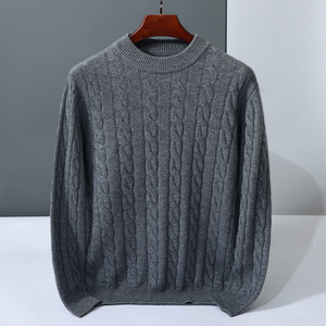 New Biểu Tượng Tùy Chỉnh Giản Dị Mỏng Phù Hợp Với Đan Áo Len Cho Nam Giới Cashmere Tiền Cũ Phong Cách Cổ Điển Người Đàn Ông Của Đan - Product Image 4