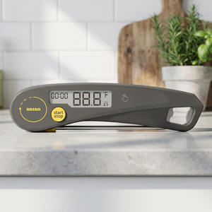 Цифровой термометр для еды с таймером и открывалкой для бутылок, мгновенное считывание показаний, для приготовления пищи, кондитерских изделий, индейки, стейков, мяса, от производителя - Product Image 2