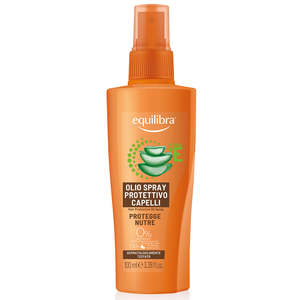 Equilibra Suncare, <b>Protective</b> <b>Hair</b> Oil Spray, <b>Hair</b> <b>Sun</b> Oil Based on Aloe Vera, Linseed and Argan - Product Image 1
