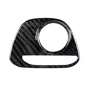 Accessoires intérieurs de voiture en fibre de carbone véritable de haute qualité pour Ferrari 458 2011-2016, décoration du bouton de commande VDA de la console centrale - Product Image 4
