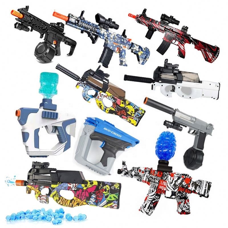 Water Splatrball Real Look this Gun Toy Rubber Soft Bullet Real Softair Gelblaster Toy Gun For Boys