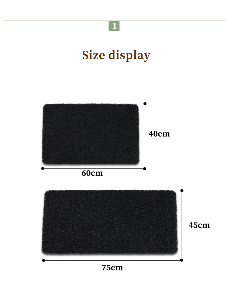 Shinnwa non slip backing entrance indoor outdoor for floor mat doormat
