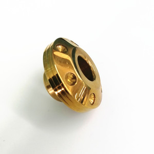 Tuerca de Brida de Latón con Cuatro Orificios y Rosca Interna, Componente Metálico - Product Image 6