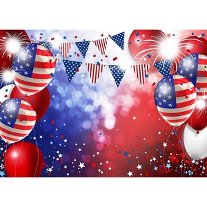Toile de fond photo personnalisable pour le Memorial Day et le Jour de l'Indépendance, bannière décorative pour fête, arrière-plan photographique - Product Image 4